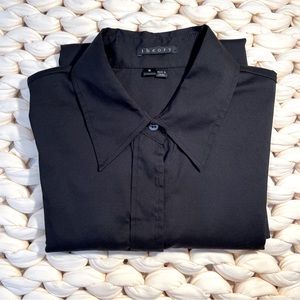 Theory Women’s Fitted Black Button-Down Shirt, Size Small S NWOT